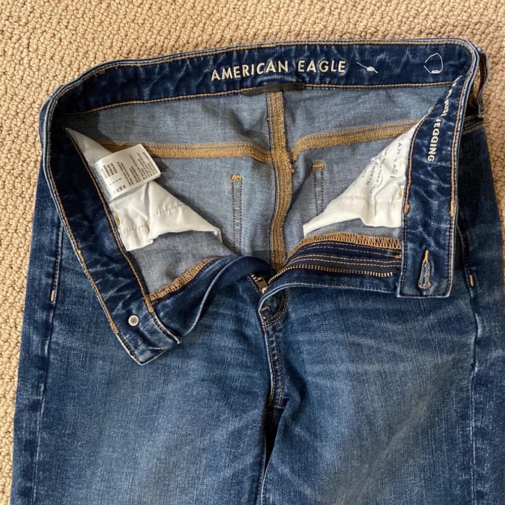 American Eagle super hi rise jegging